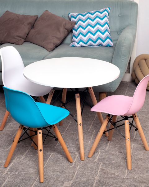 Стул Eames DSW детский голубой