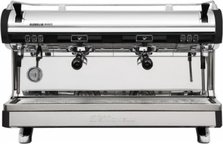 КОФЕМАШИНА - полуавтомат Nuova Simonelli Aurelia Wave 2Gr S 220V black+high groups+LED (167972)