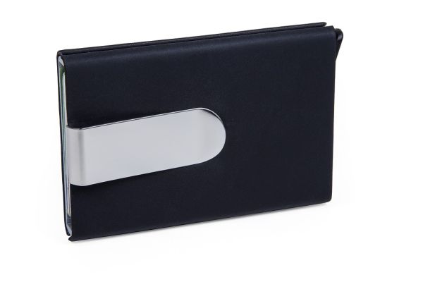 Чехол-бумажник для 6-ти банковских карт с клемой для бумажных купюр RFID эффект, искусственная кожа